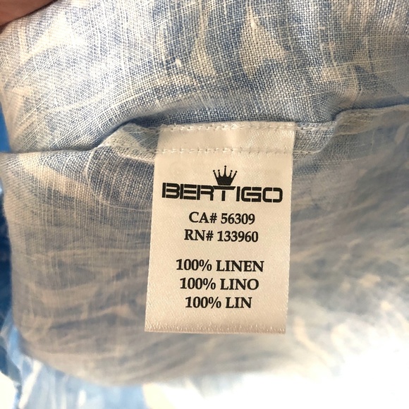 BERTIGO  Long Sleeve Shirts Sz M - Picture 6 of 12